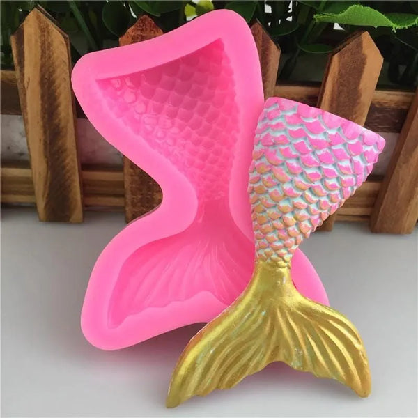 Cola de sirena (molde de silicona)