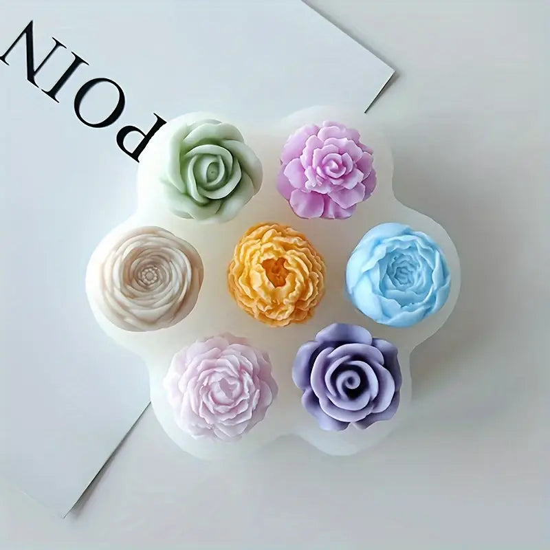 Florcitas x7 (molde de silicona)