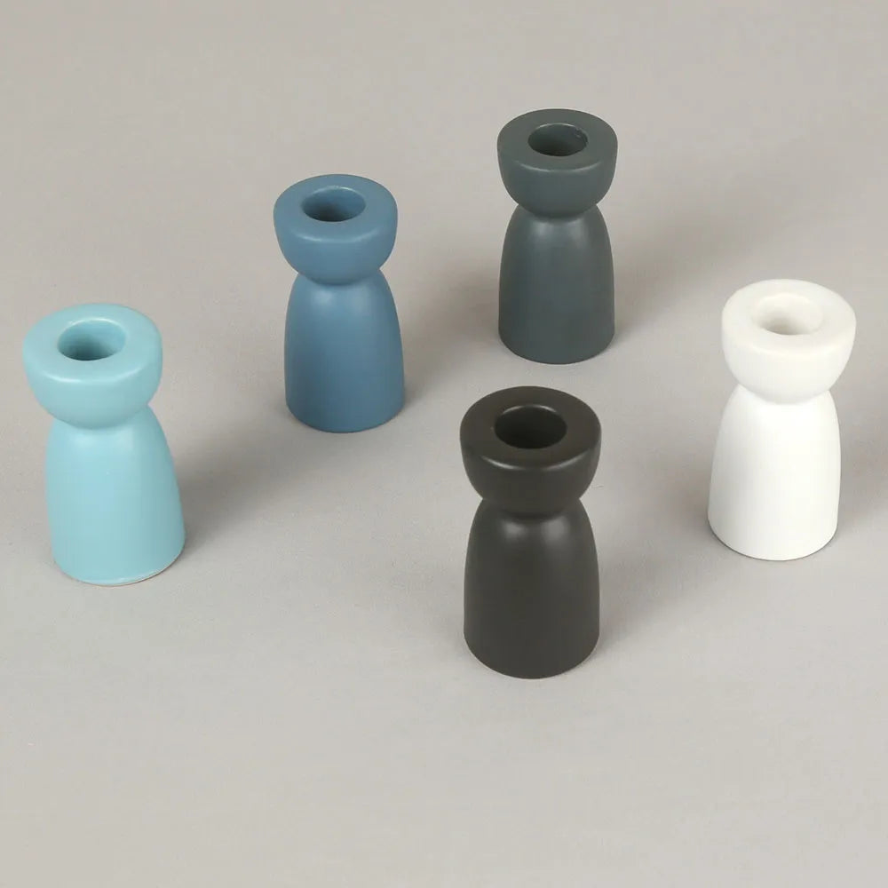 Candelabro geométrico semicircular (molde de silicona)