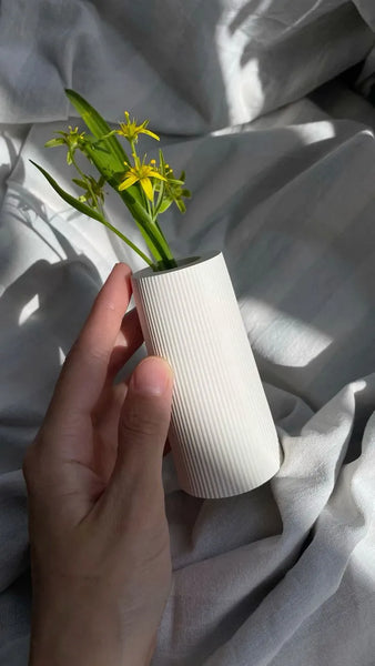 Florero columna acanalada (molde de silicona)