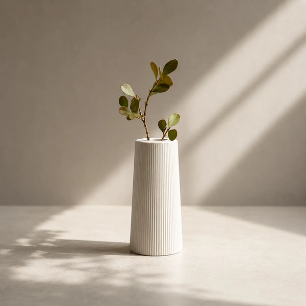 Florero columna acanalada (molde de silicona)