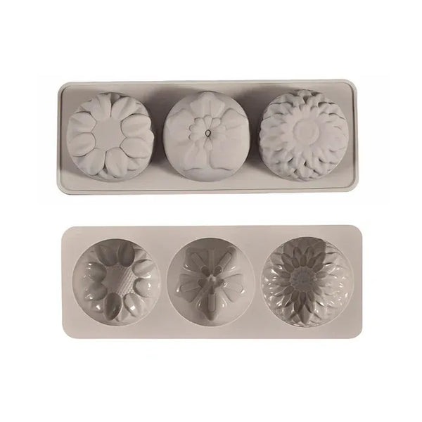 Flores mix 3 variedades (molde de silicona)