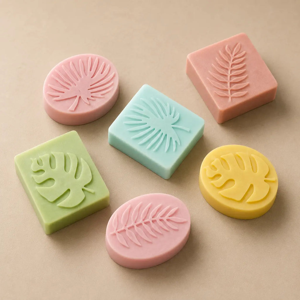 Hojas tropicales x6 (molde de silicona)
