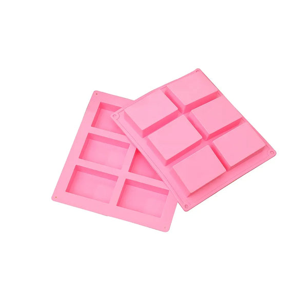 Rectángulos lisos medianos x6 (molde de silicona)