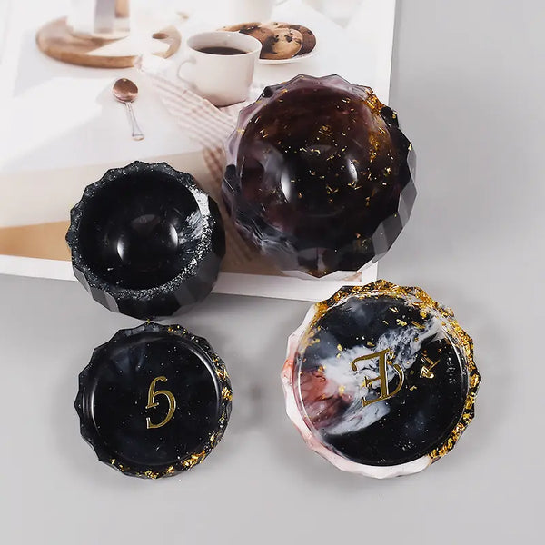 Maceta Gema con plato (Molde de silicona)