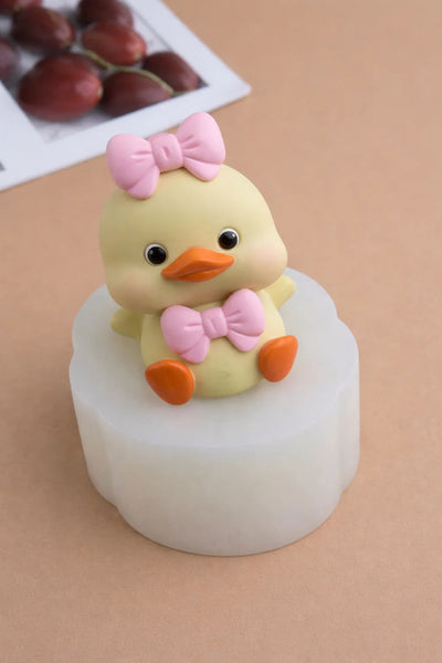 Pato con moños (Molde de silicona)