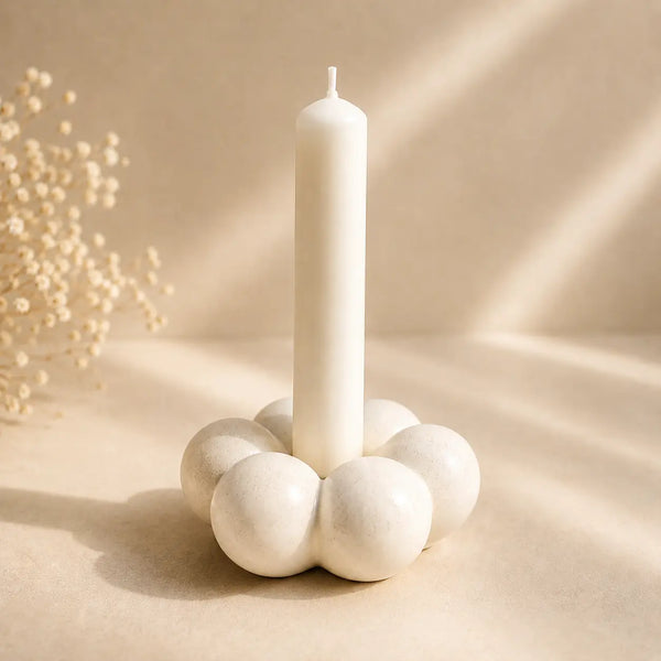 Candelabro flor de nube con burbujas (molde de silicona)