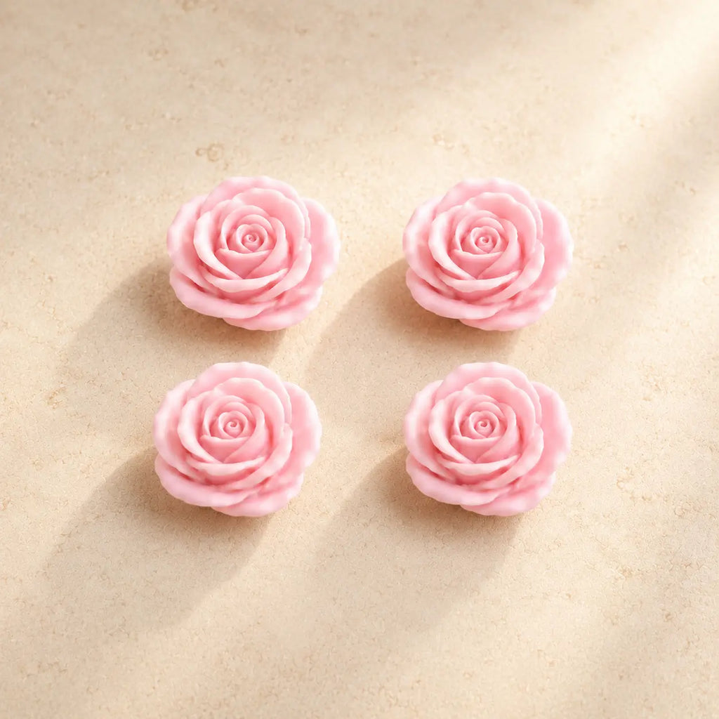 Rosas medianas x4 (molde de silicona)