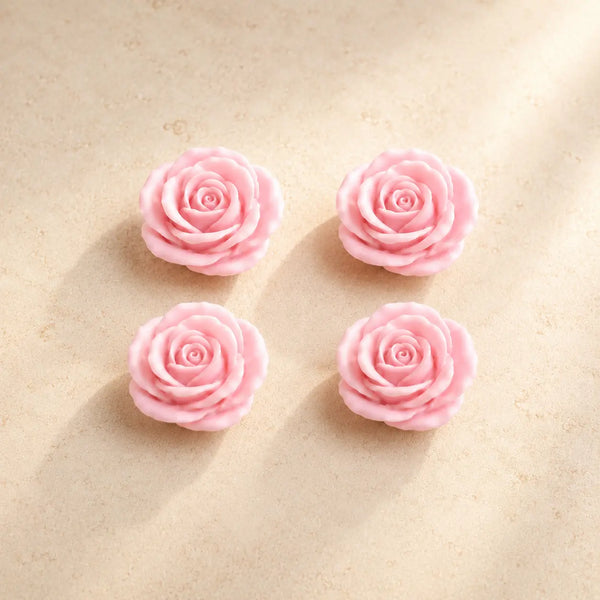 Rosas medianas x4 (molde de silicona)