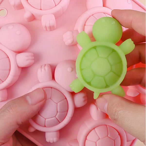 Tortugas x6 (molde de silicona)