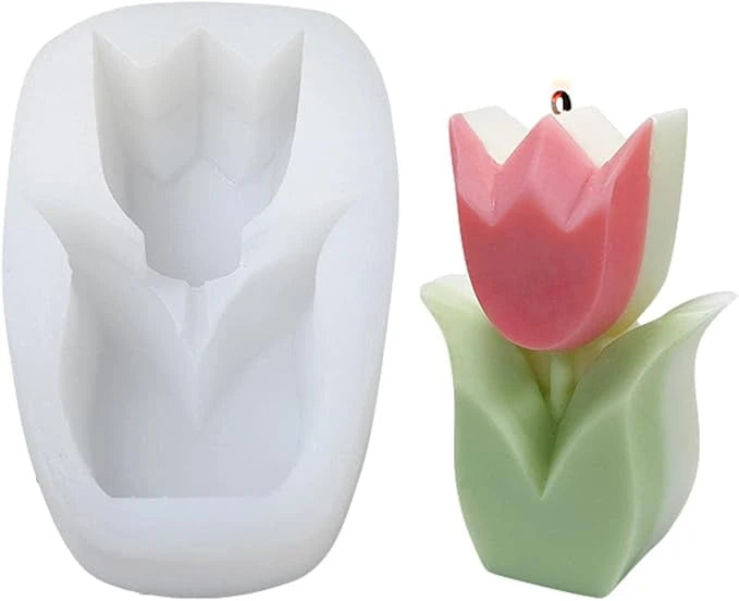 Flor tulipán(molde de silicona)