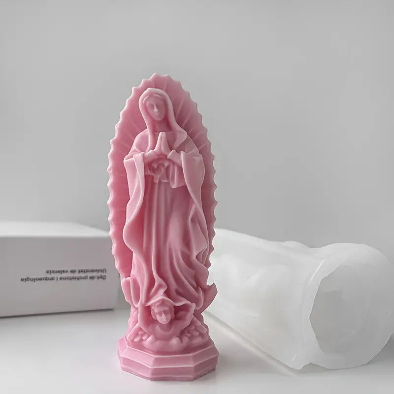 Virgen Guadalupe con angel (Molde de Silicona)