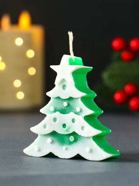 Árbol / Pino navideño decorado (Molde de silicona)