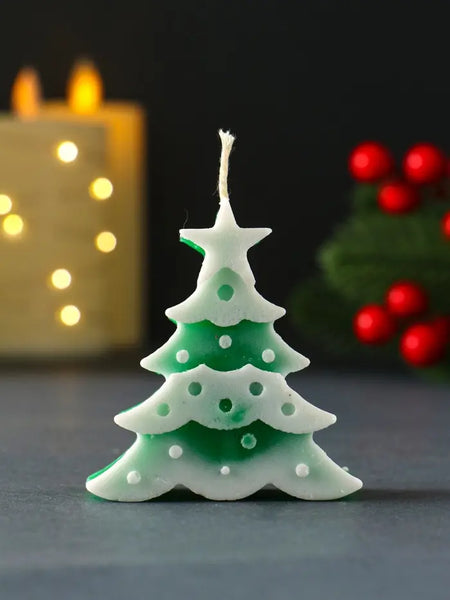 Árbol / Pino navideño decorado (Molde de silicona)