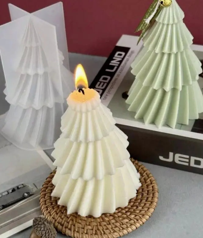 Árbol / Pino Navideño Torneado grande (Molde de silicona)