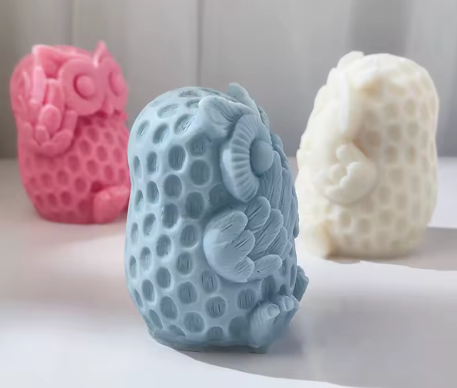 Búho tapándose los oídos (molde de silicona)