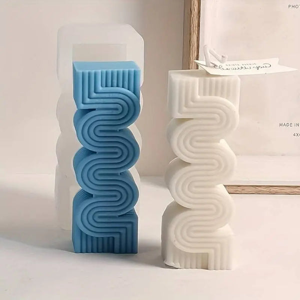 Columna Geométrica (Molde de silicona)