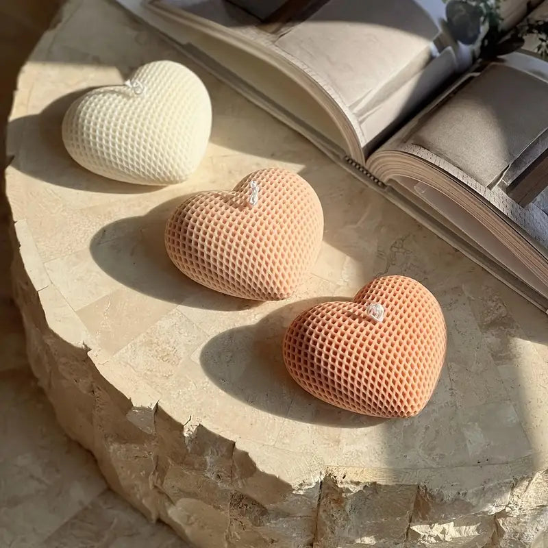 Corazón texturizado (molde de silicona)
