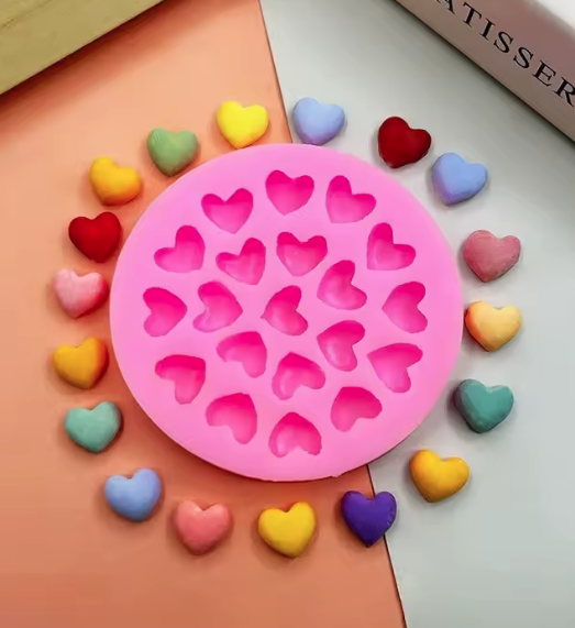 Corazones x20 (Molde de silicona)