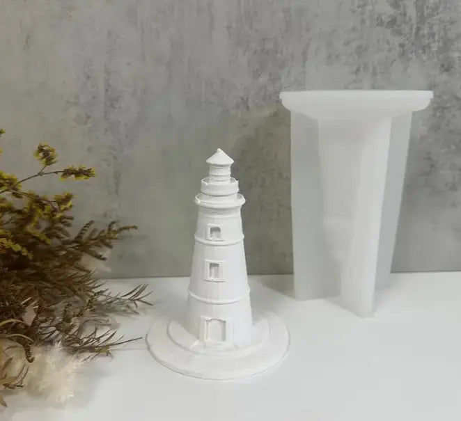 Faro en la playa (molde de silicona)