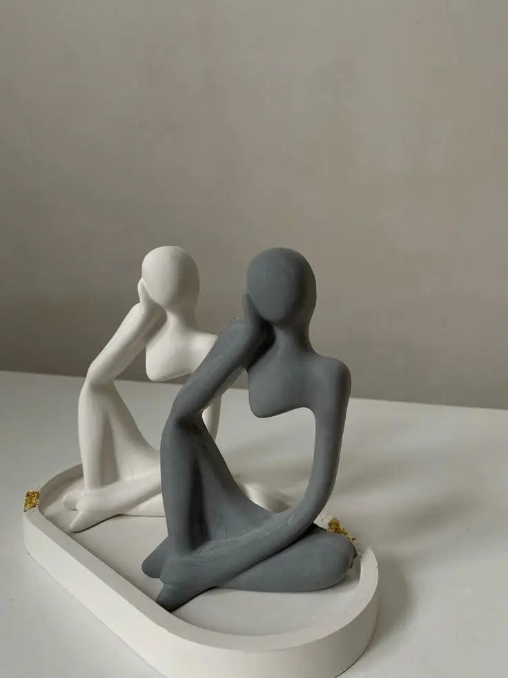 Estatua del pensador (molde de silicona)