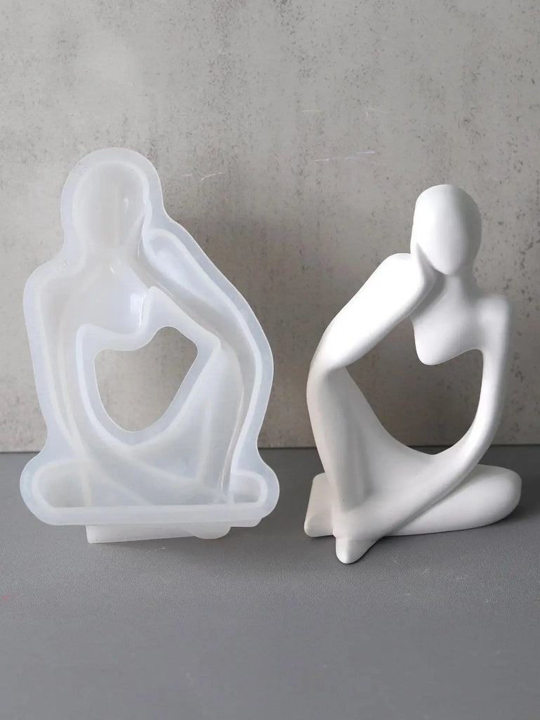 Estatua del pensador (molde de silicona)