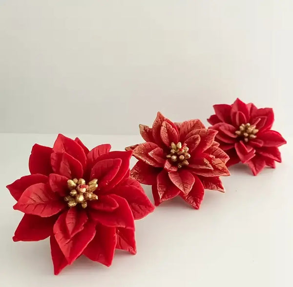 Flor Muérdago Navideña (Molde de silicona)