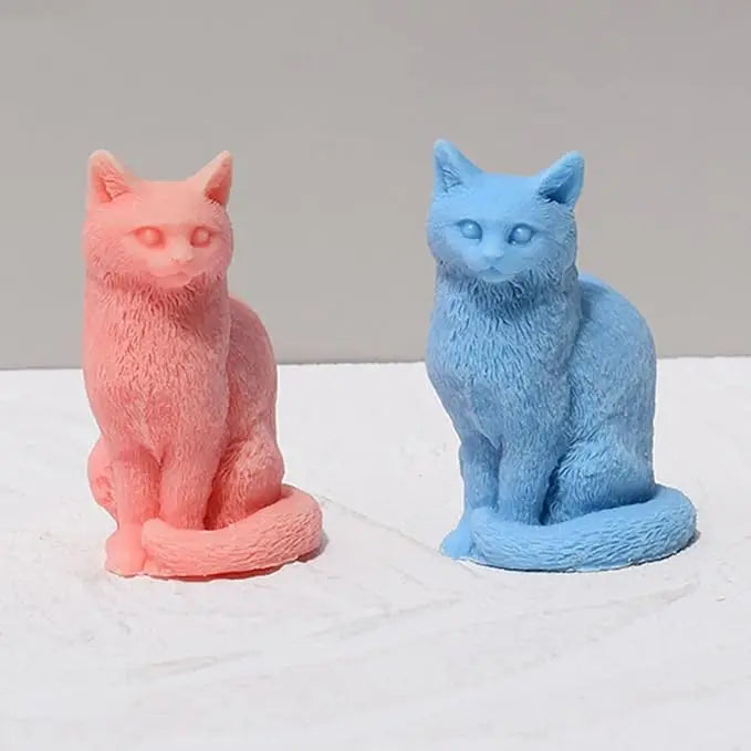 Gato felino michi (molde de silicona)