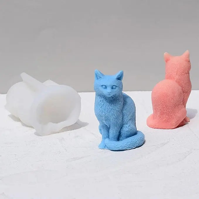 Gato felino michi (molde de silicona)