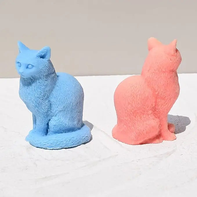 Gato felino michi (molde de silicona)