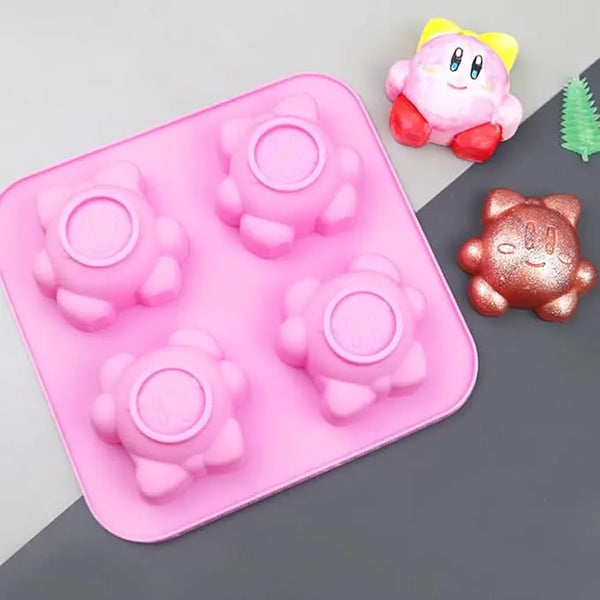 Kirby niña x 4 (Molde de silicona)