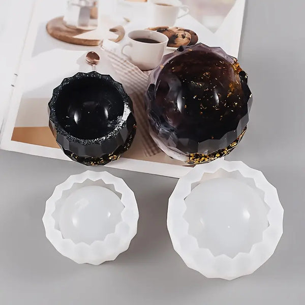 Maceta Gema con plato (Molde de silicona)