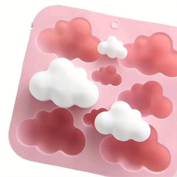 Nubes x 8 (molde de silicona)