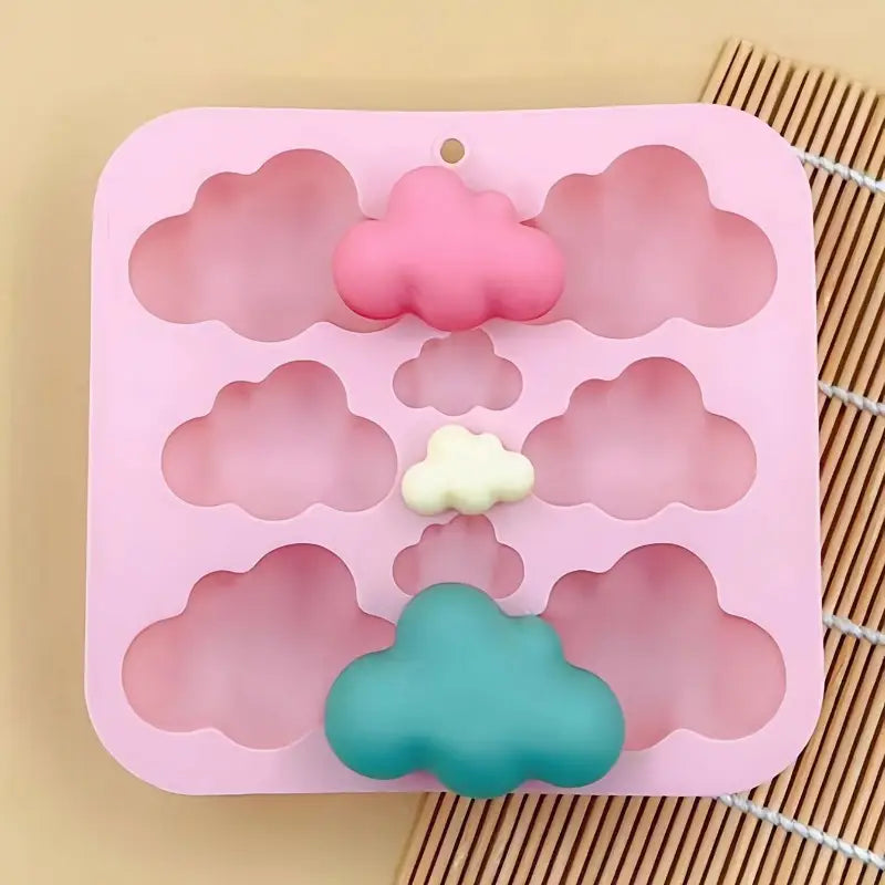 Nubes x 8 (molde de silicona)