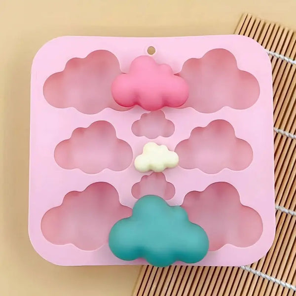 Nubes x 8 (molde de silicona)