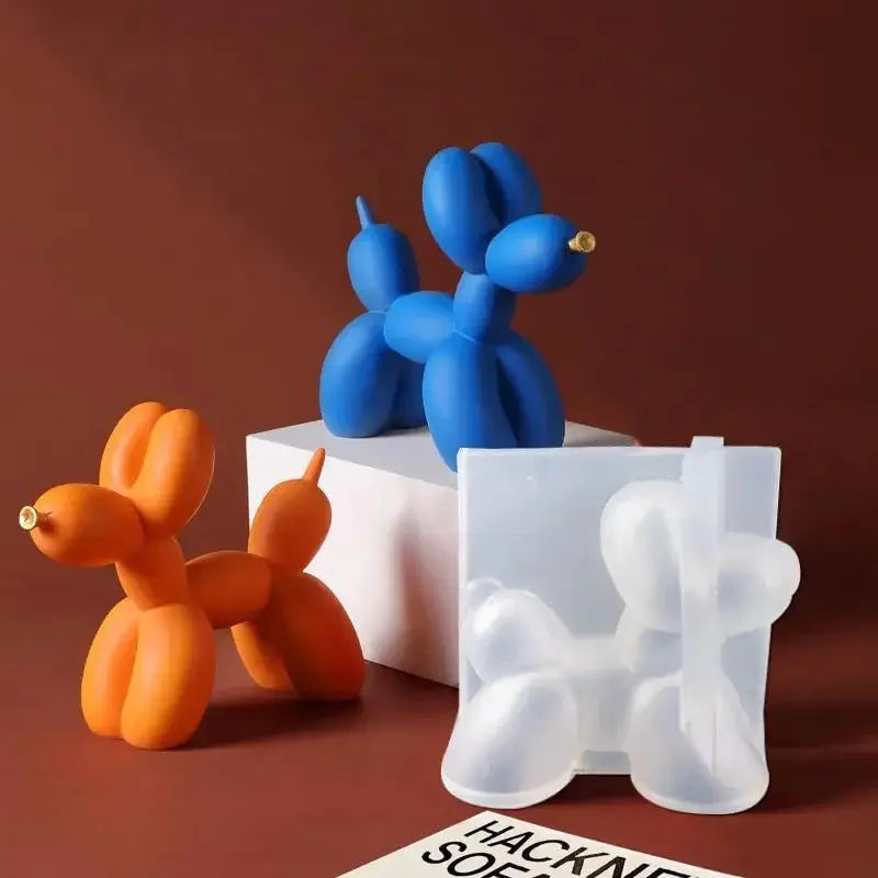 Perrito de globo llavero (molde de silicona)