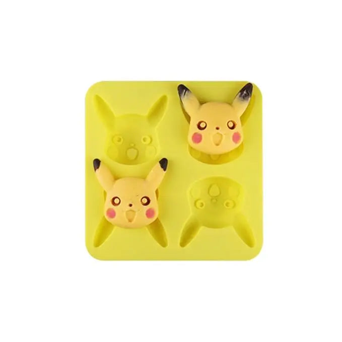 Pikachu x4 (Molde de silicona)
