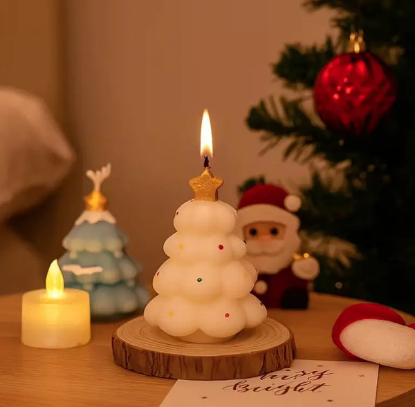 Árbol / Pino Burbujas Navideño (Molde de silicona)