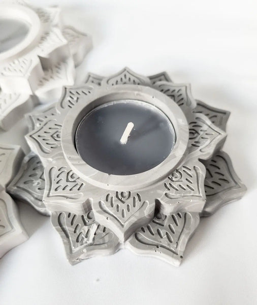 Porta vela Mandala Loto (Molde de silicona)