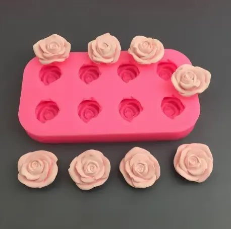 Rositas x8 (molde de silicona)