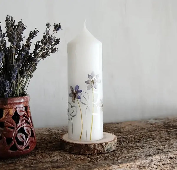 Velón cilíndrico torre (Molde de silicona)