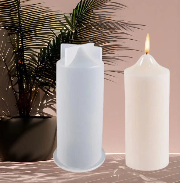 Velón cilíndrico torre (Molde de silicona)