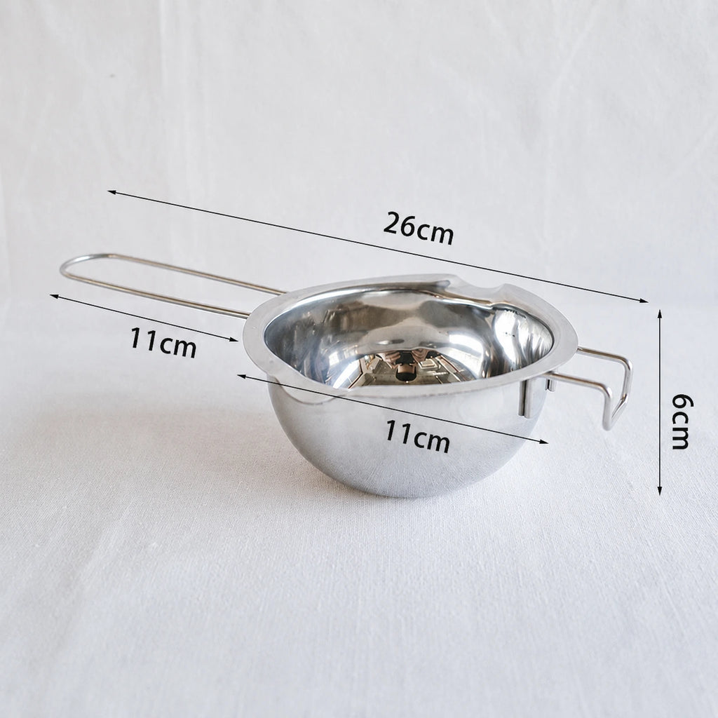Olla de acero inoxidable para cera (insumo)