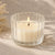 Frasco / vaso de vidrio ondulado para velas (50g de cera)