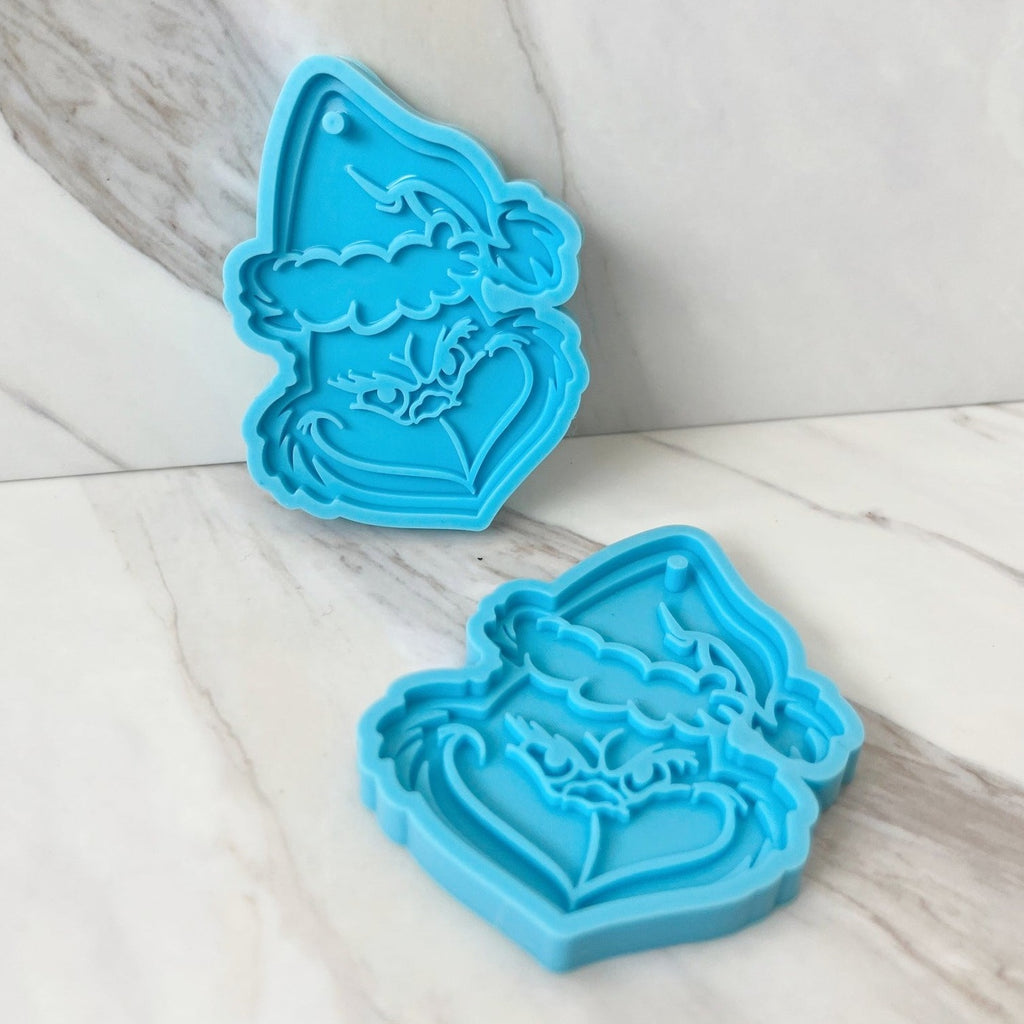 Chirimbolo / llavero de Navidad del Grinch x2 (molde de silicona)