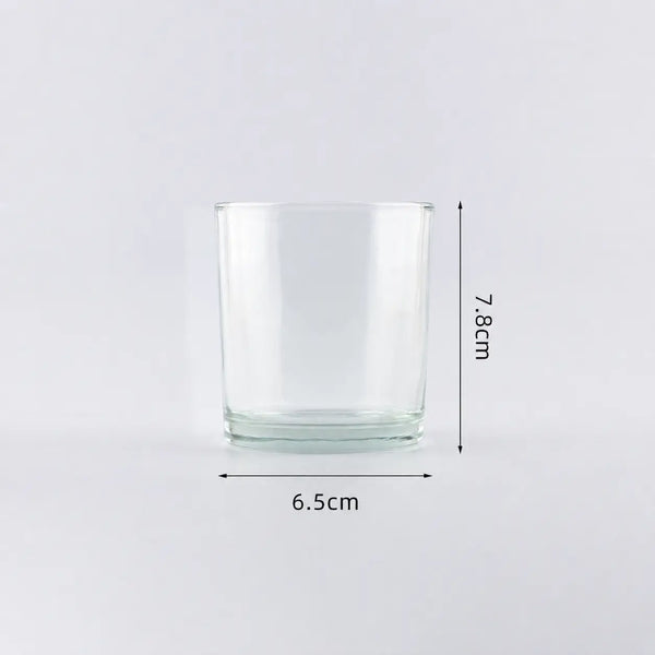 Frasco / vaso de vidrio circular para velas (150g de cera)
