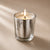 Frasco / vaso de vidrio platado para velas (92g de cera)
