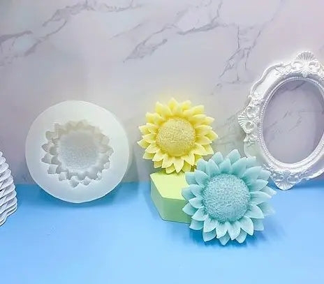 Flor girasol (molde de silicona)