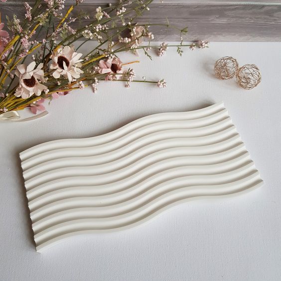 Bandeja 'Waves' - diseño de olas (molde de silicona)