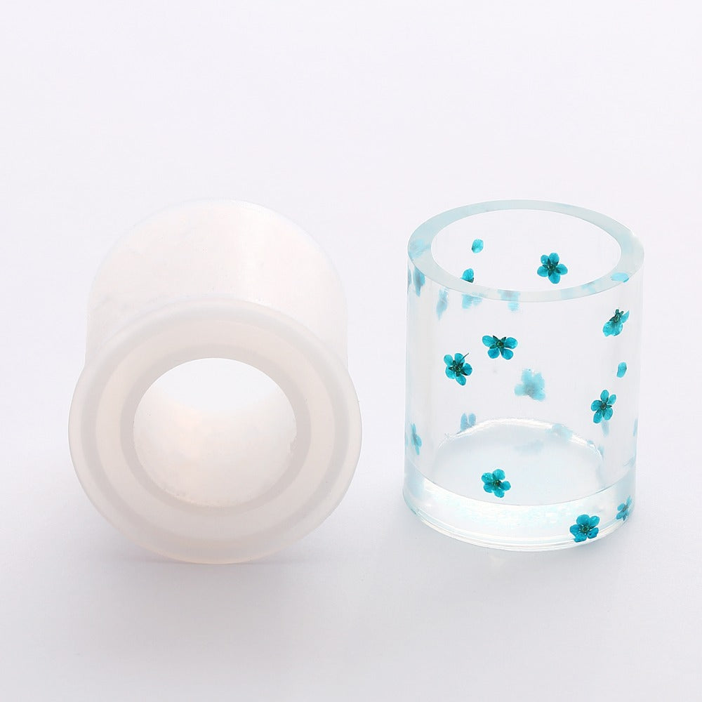 Mini maceta/vaso cilíndrico (molde de silicona)